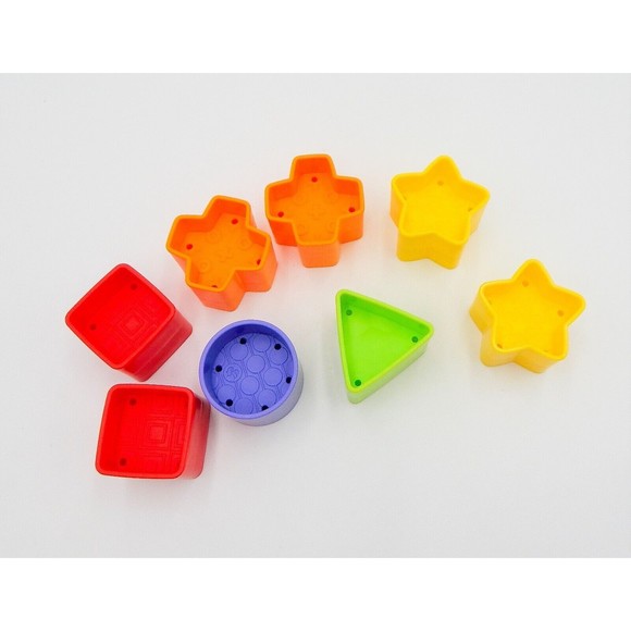 Fisher-Price Sorting Toy Baby's First Blocks Set Replacement Shapes Blocks Lot 9 - Picture 5 of 5
